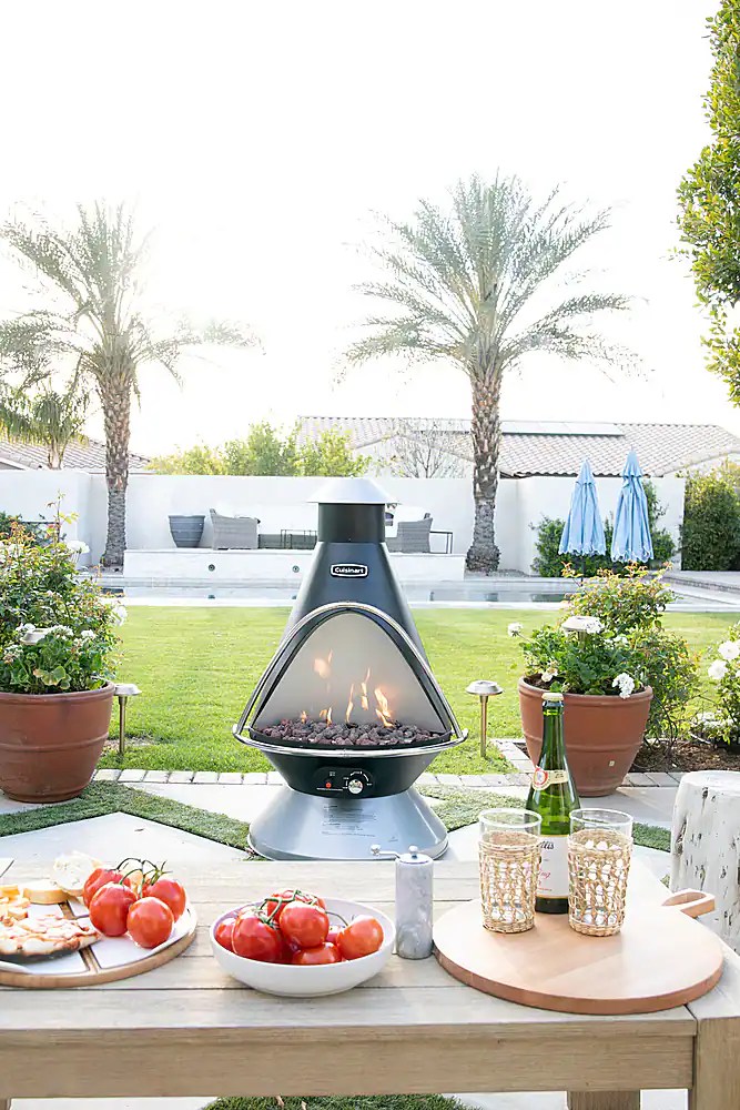 Cuisinart – Chimenea Propane Fire Pit – Black