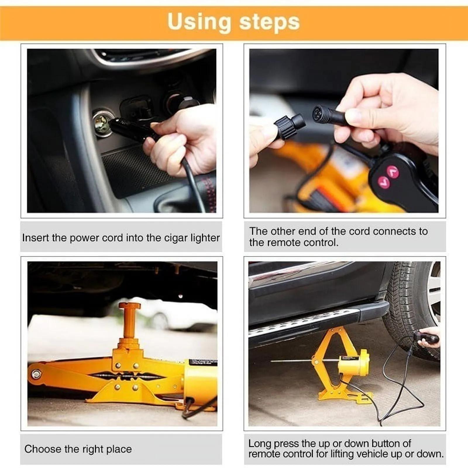 3Ton 12V DC Automotive Car Electric Jack Lifting SUV Van Garage and Emergency Equipment