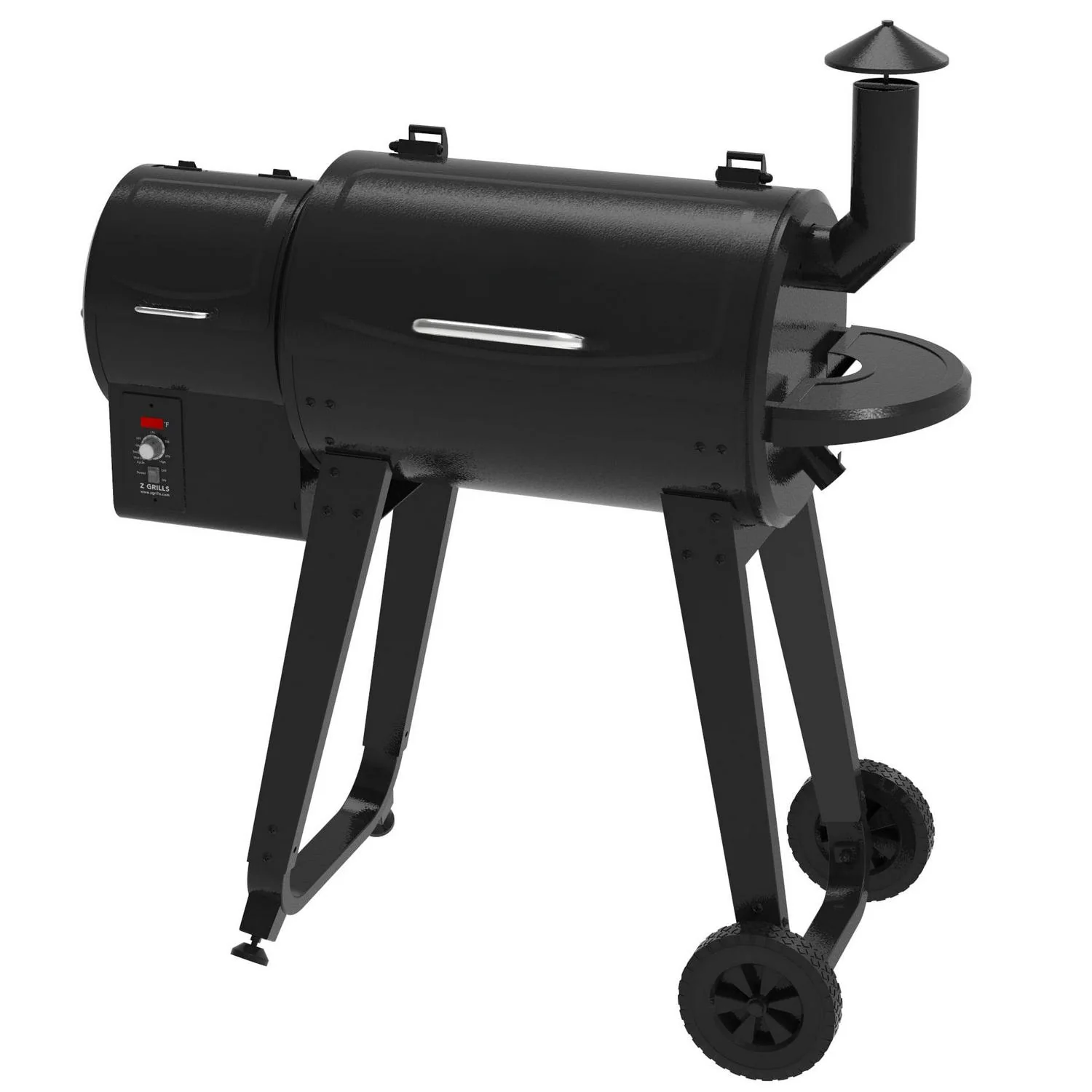 Wood Pellet Grill & Smoker, 8-in-1 BBQ, Black, Digital Control, 459 sq. in. Cooking Area