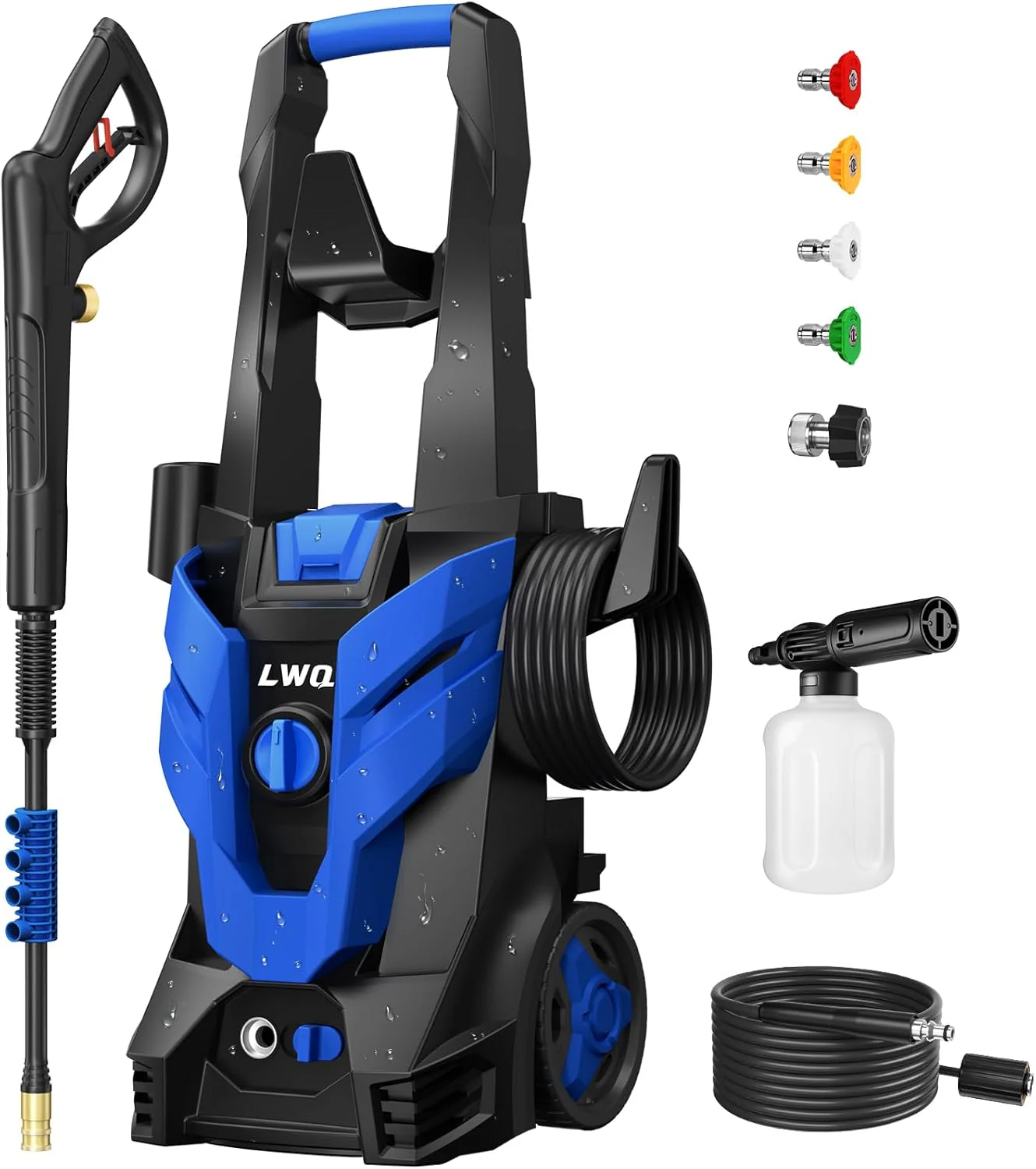 Electric Pressure Washer 25GPM Power Washer with 4 Nozzles