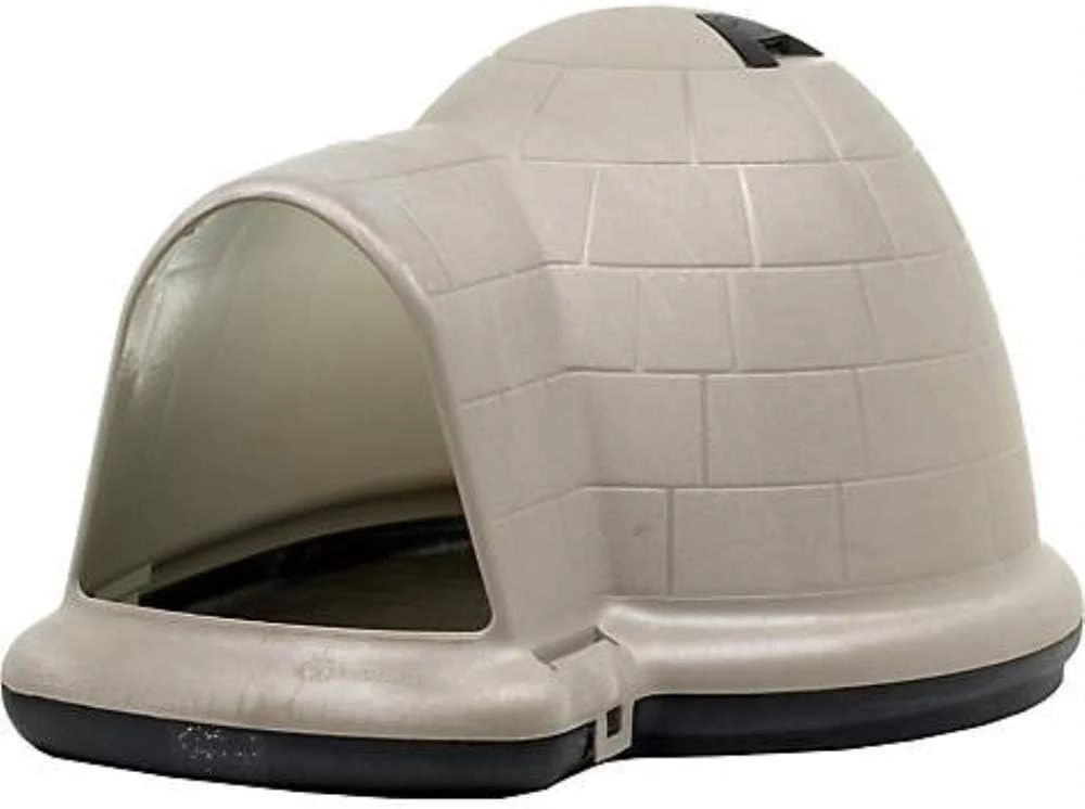 2025 Petmate Indigo Dog House (Igloo Dog House, Made in USA with 90% Recycled Materials, All-Weather Protection Pet Shelter) for XL Dogs -90 to 125 pounds, Made in USA