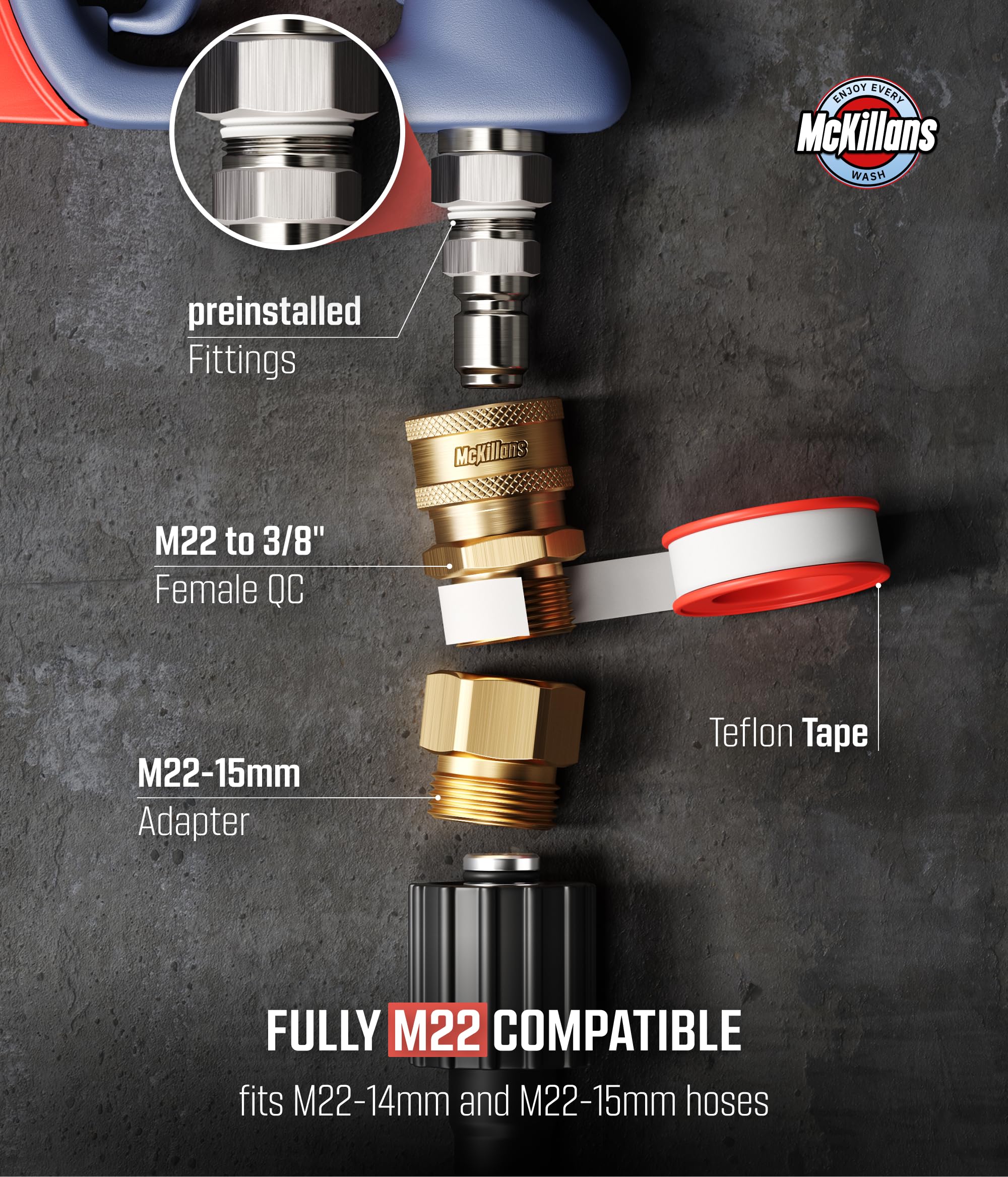 McKillans Swivel Gun Pro - Swivel High Pressure Water Handle