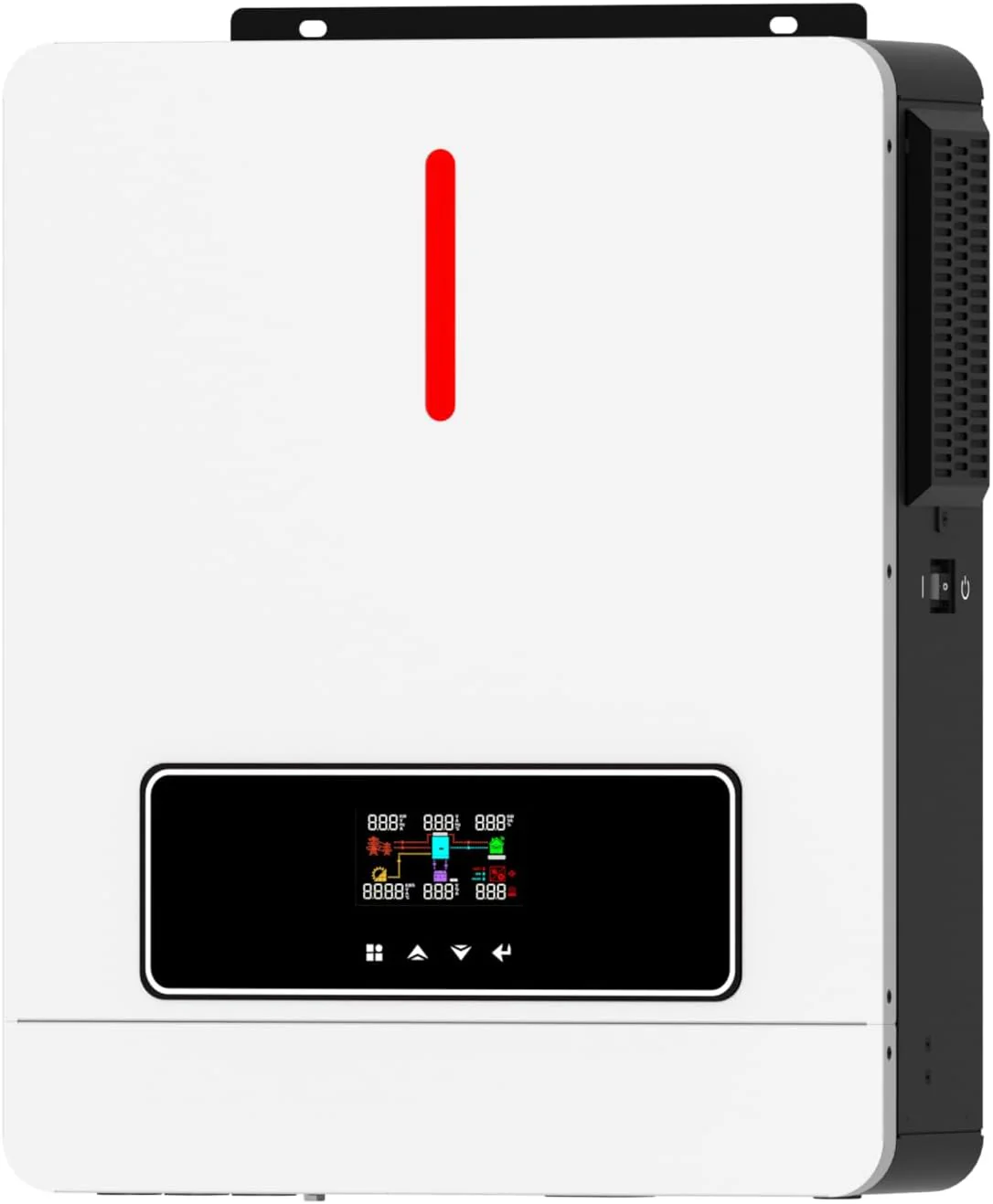 3600W Hybrid Pure Sine Wave Power Inverter with 120A MPPT Solar Charger .dc 24V to ac 110v 60HZ Solar Converter for Home,Car ＆Cabin