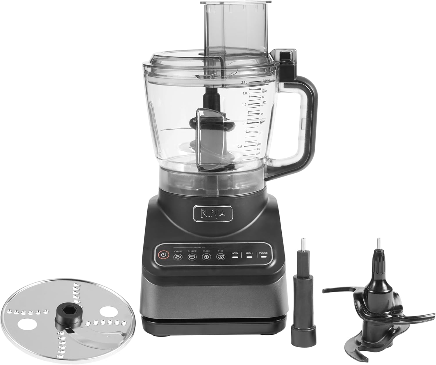 Ninja Mixer mit 2 Programmen: Mixen & Max Mixen, Impulsfunktion, 2x 700ml Becher mit Ausgussdeckel, 1000W, spülmaschinenfest, Mixer Smoothie Maker, Auto-iQ, Schwarz BN495EU
