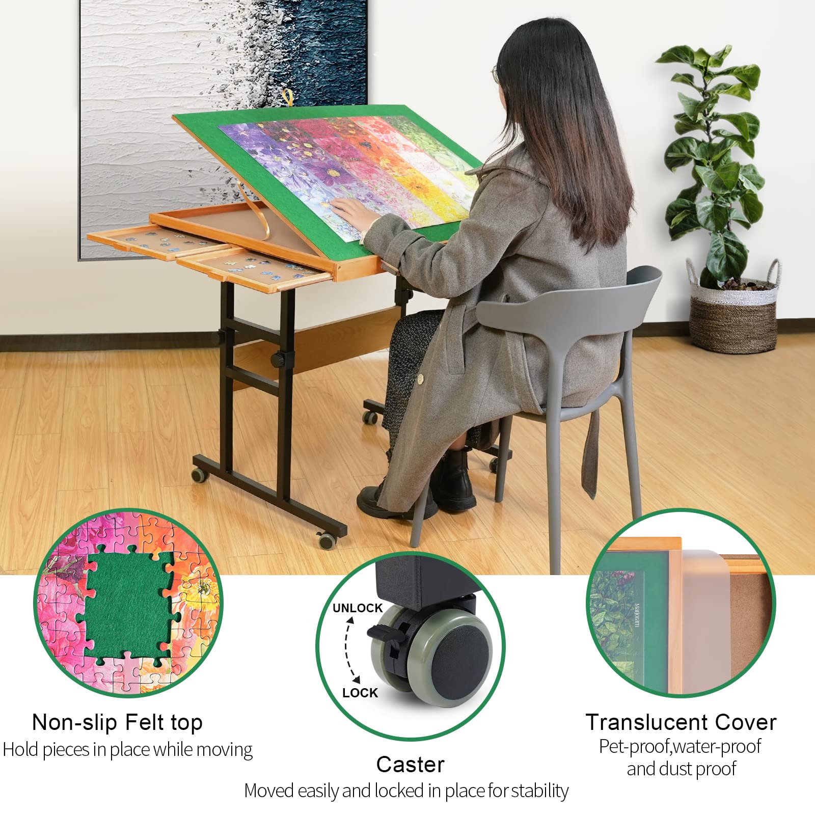 2025 ALL4JIG Adjustable 3 Tilting Angle Portable Drawers