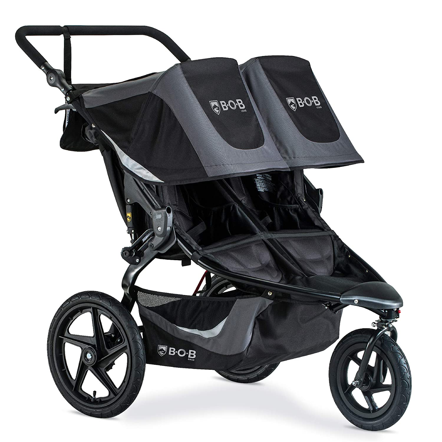 2025 Revolution Flex 3.0 Duallie Double Jogging Stroller, Graphite Black