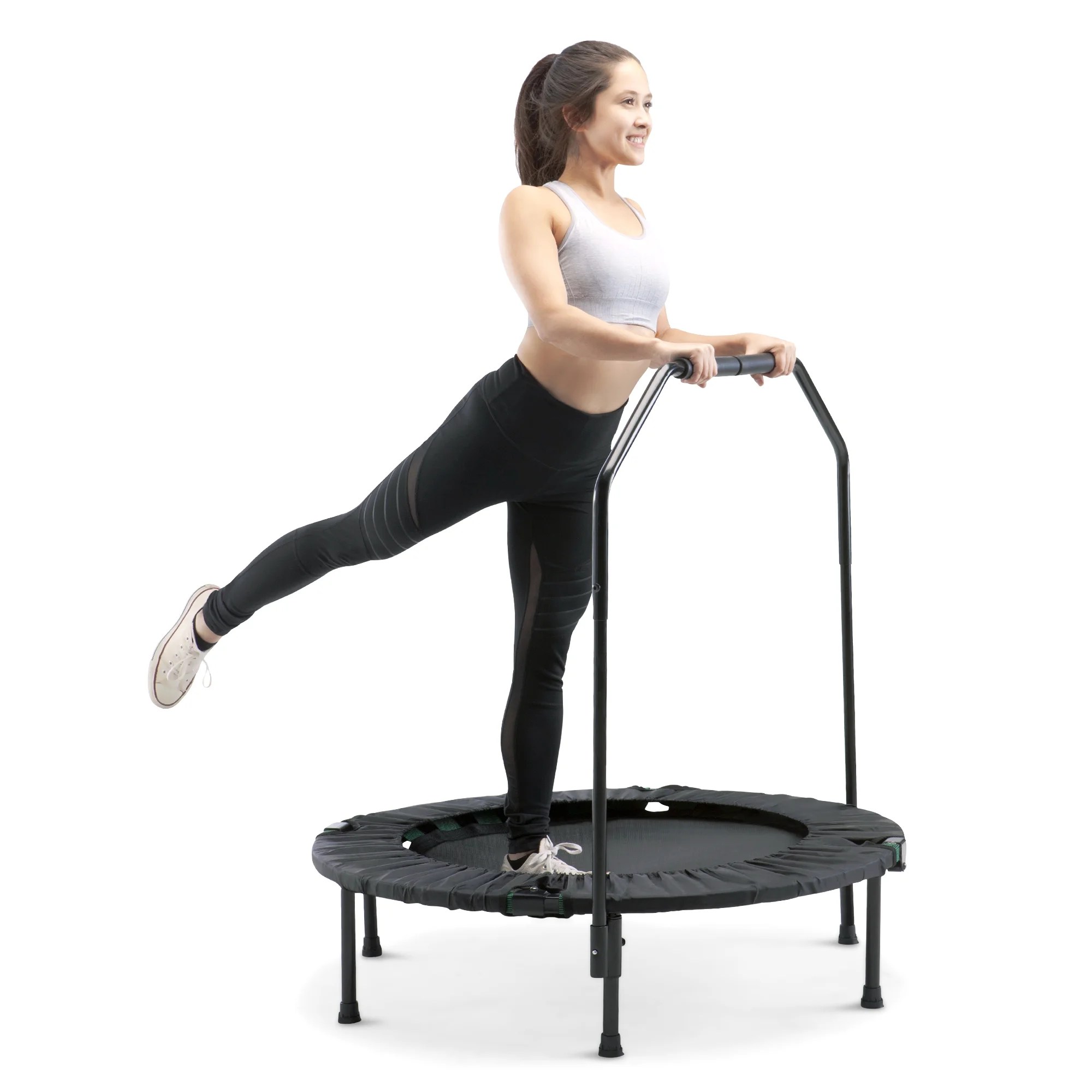 Marcy 40-Inch Trampoline Cardio Trainer, with Handrail ASG-40