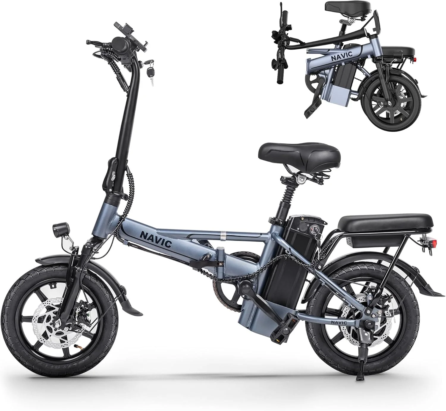 NAVIC Electric Bike for Adults, 750W Folding Ebike