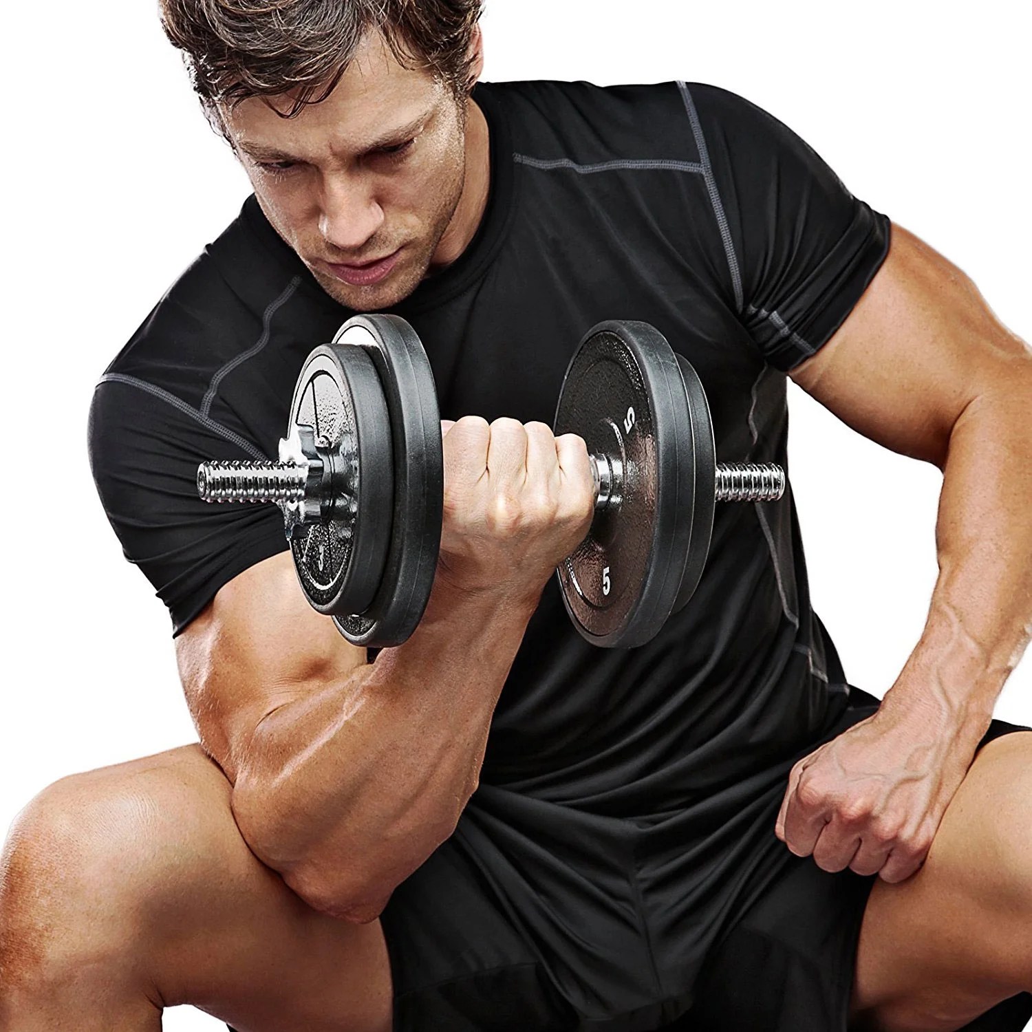 Marcy 40 lbs. Adjustable Dumbbell Set with Carrying Case ADS-42