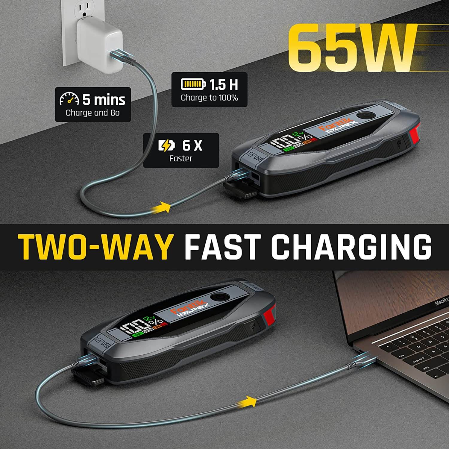 T8 APEX Jump Starter Standard Package and EVO 300 Portable Power Station