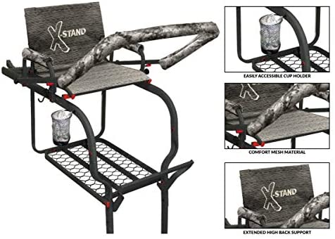 X-Stand Treestands The Duke 20′ Single-Person Ladderstand Hunting Tree Stand