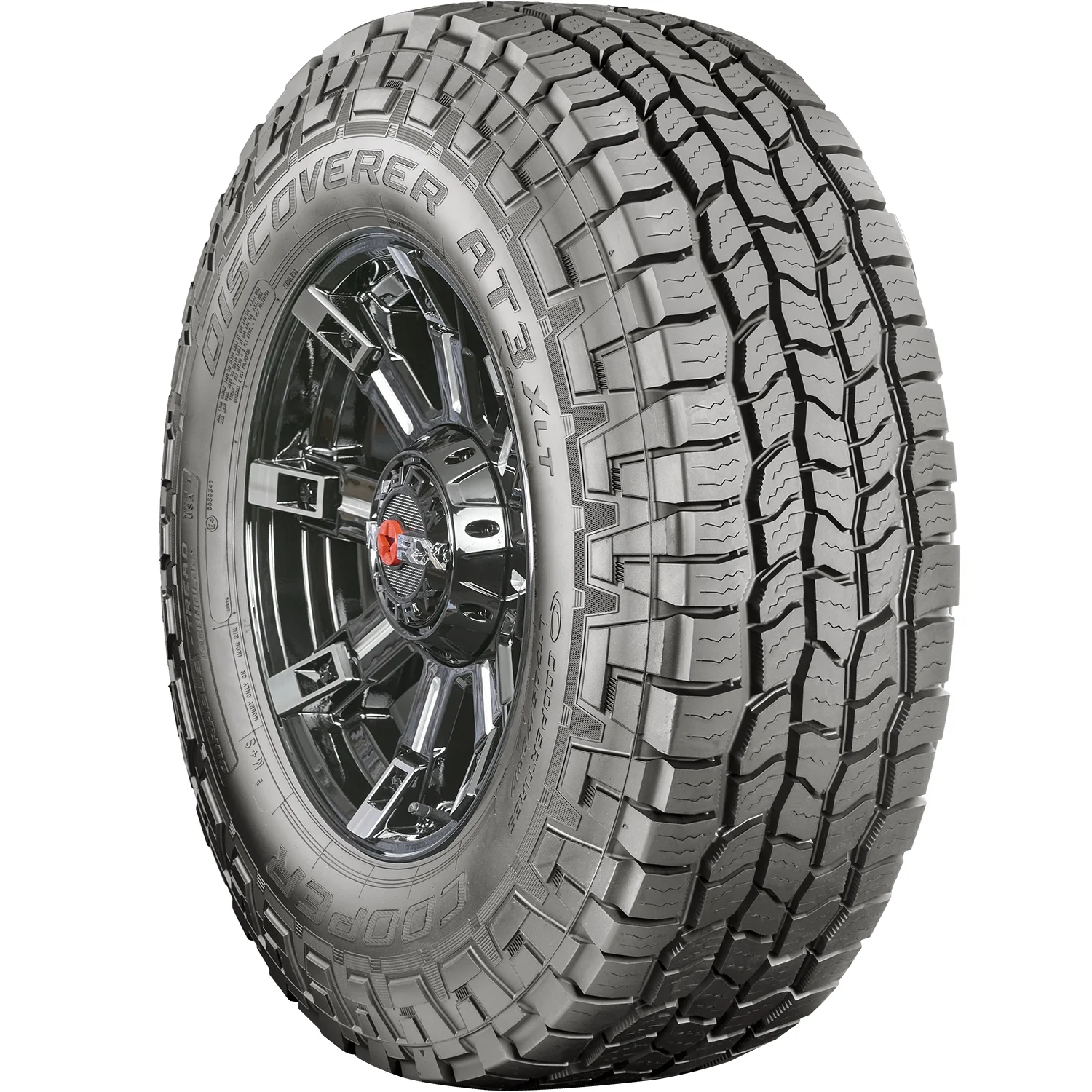 Cooper Discoverer AT3 XLT All Terrain Tires 285/70R17, Load E 10 Ply, Fits Ram 1500 Rebel & Jeep Wrangler Rubicon