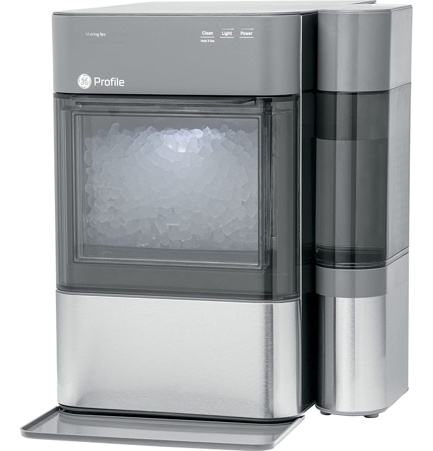 Profile Opal 2.0 | Countertop Nugget Ice Maker | Ice Machine with WiFi Connectivity | Smart Home Kitchen Essentials | Black Stainless