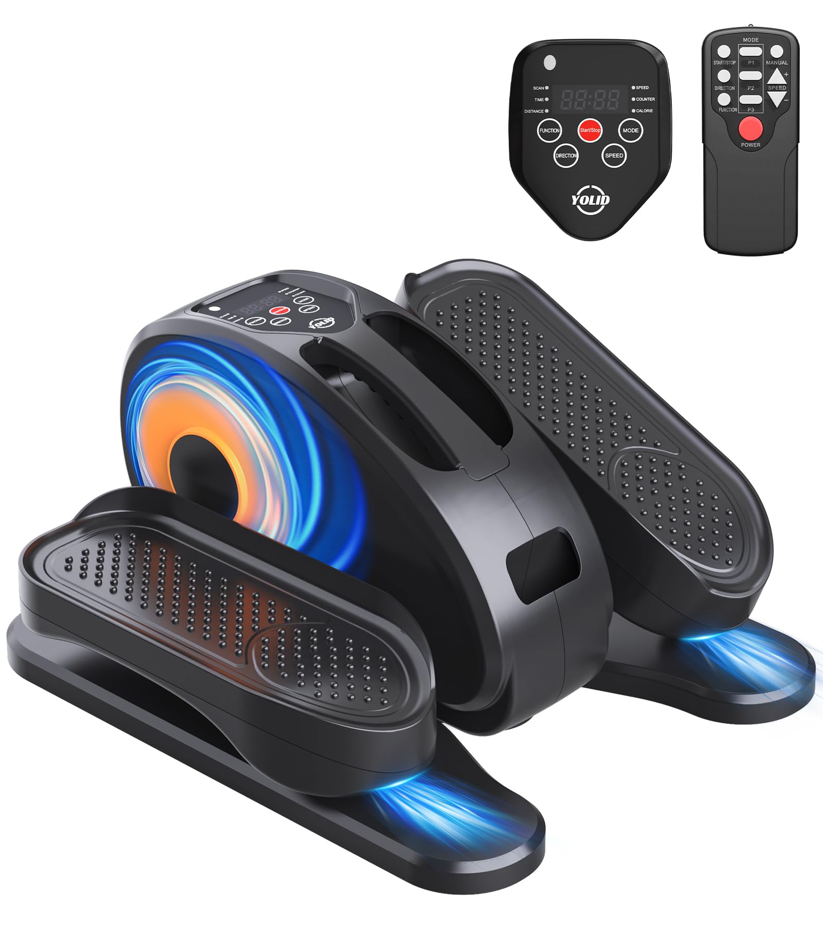 Yolid Under Desk Elliptical Machine, Ellipse Leg Exerciser for Seniors