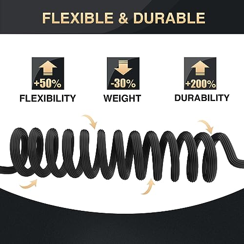 Expandable Garden Hose 100ft - New Patented Water Hose with 40 Layers of Innovative Nano Rubber