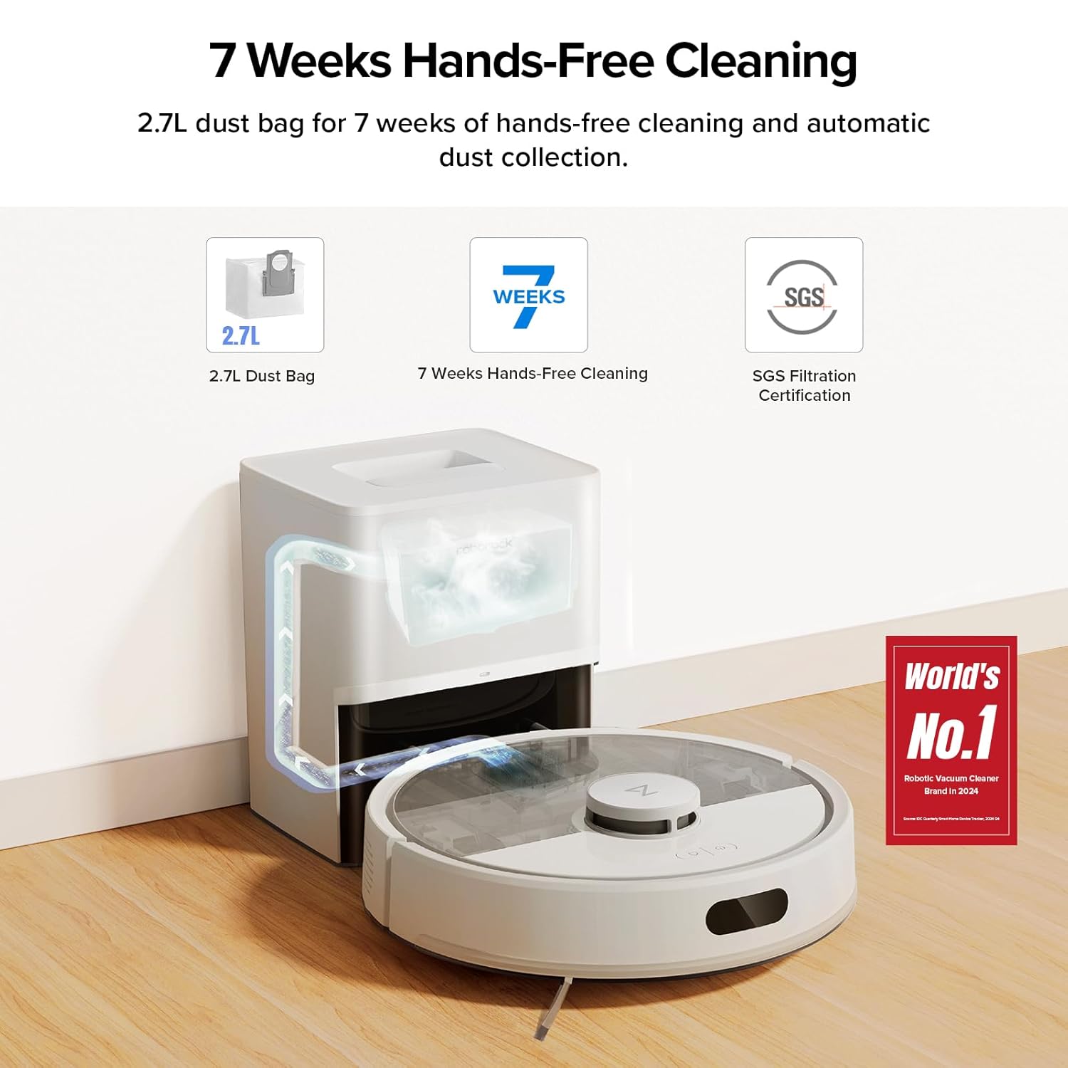 Q5 Max+ Robot Vacuum with Self-Empty Dock