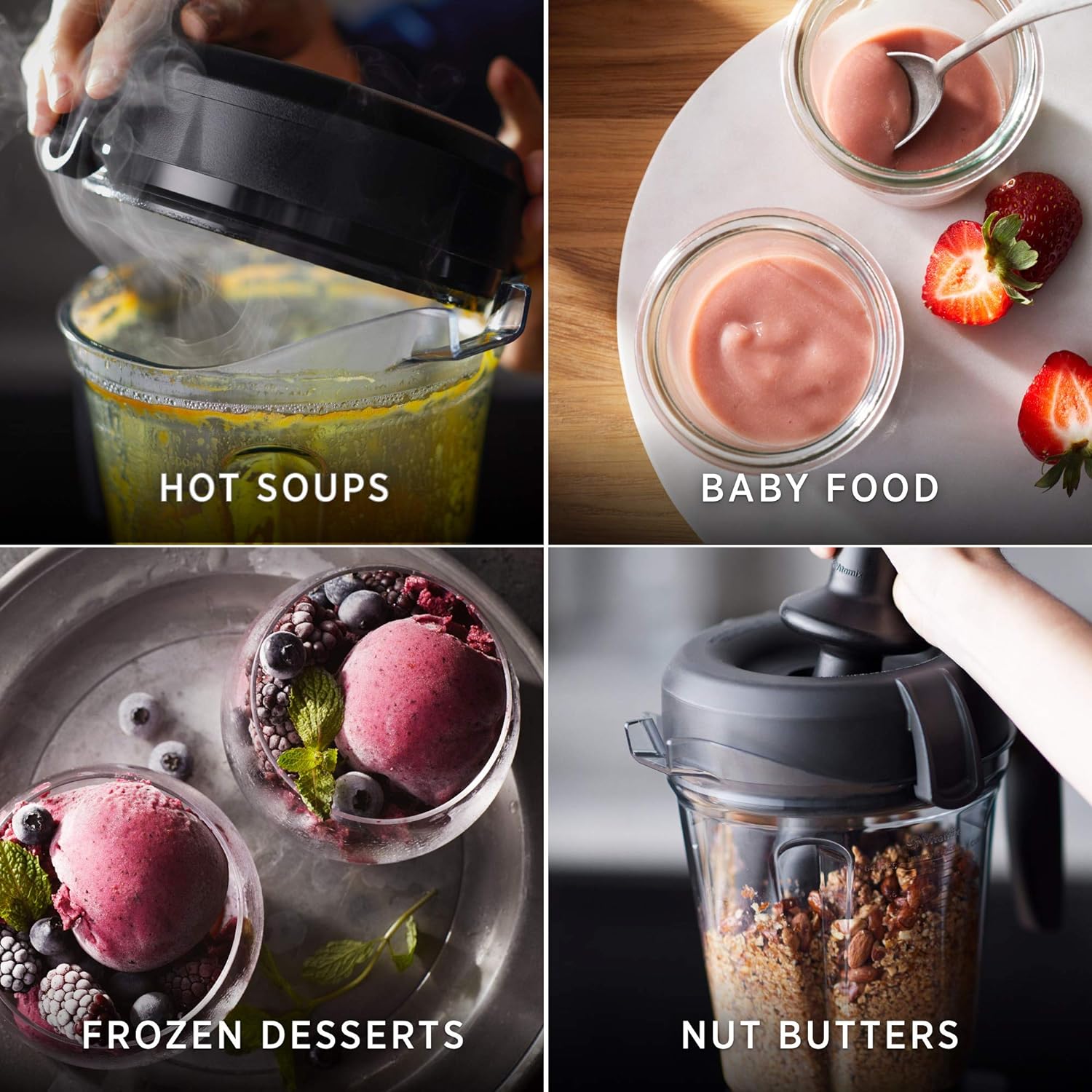 Blender, Professional Grade, 64 oz Low Profile Container, Black – 65542 (Updated Premium)