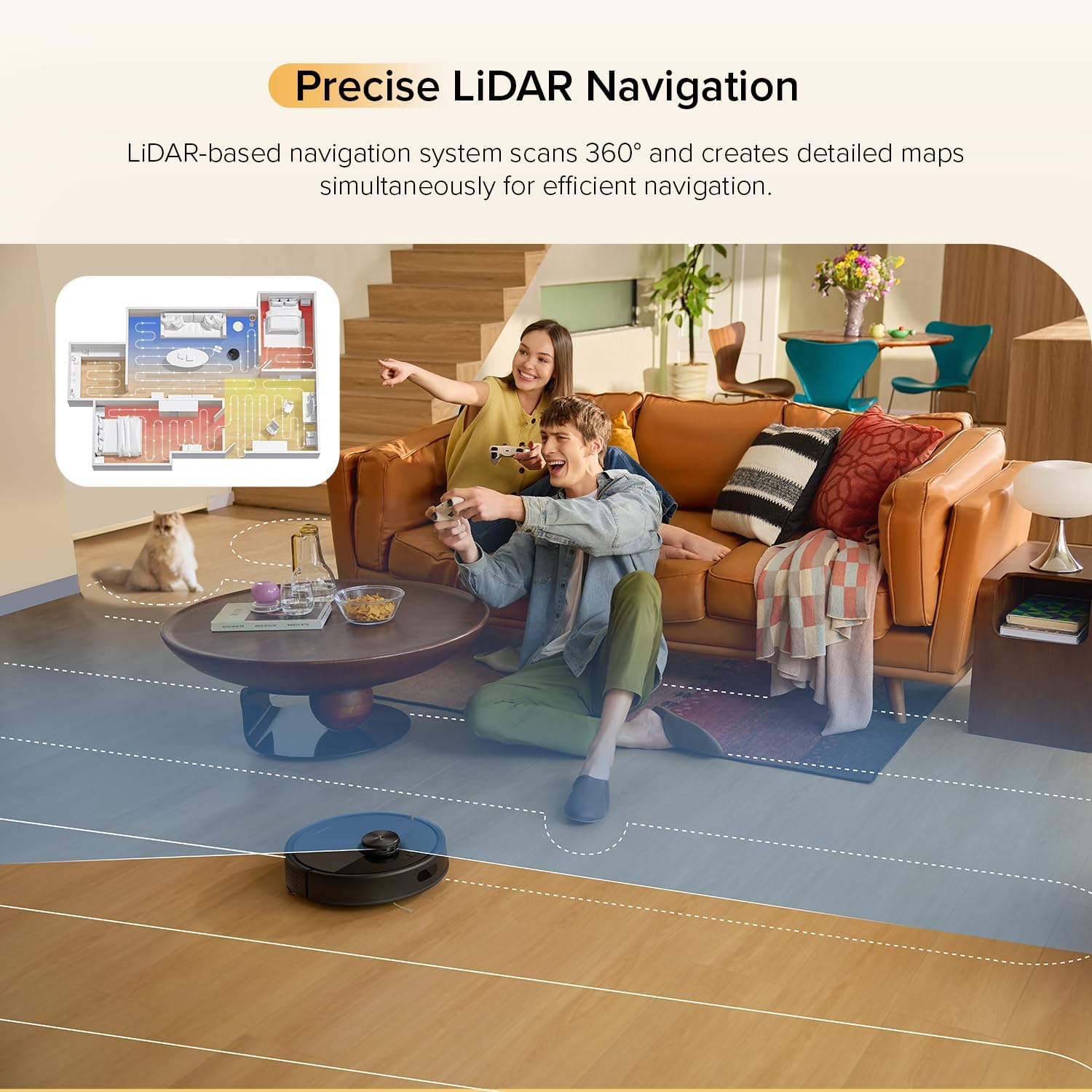 Q5 Max+ Robot Vacuum with Self-Empty Dock