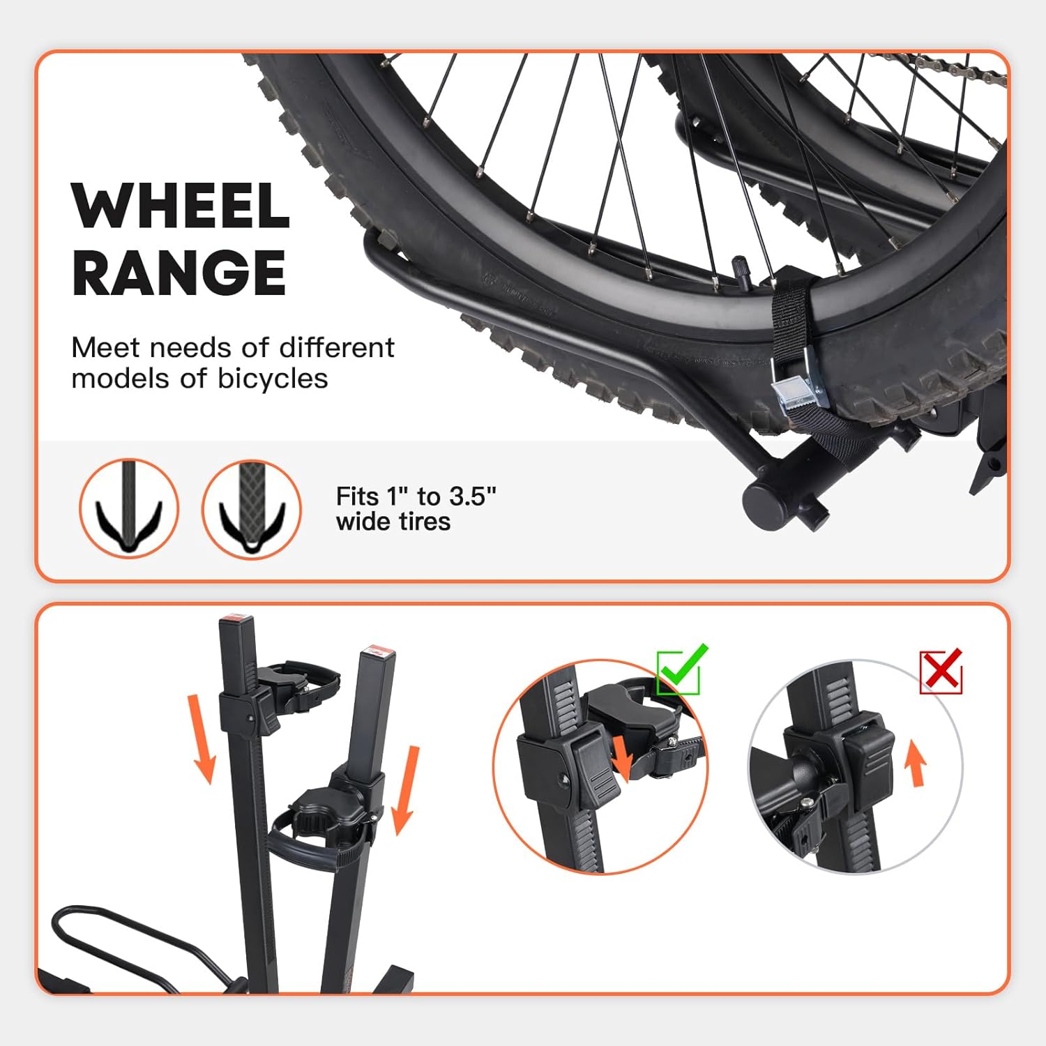 Cyberrack E2 Hitch Ebike Rack with Ramp, 200 Lbs Capacity