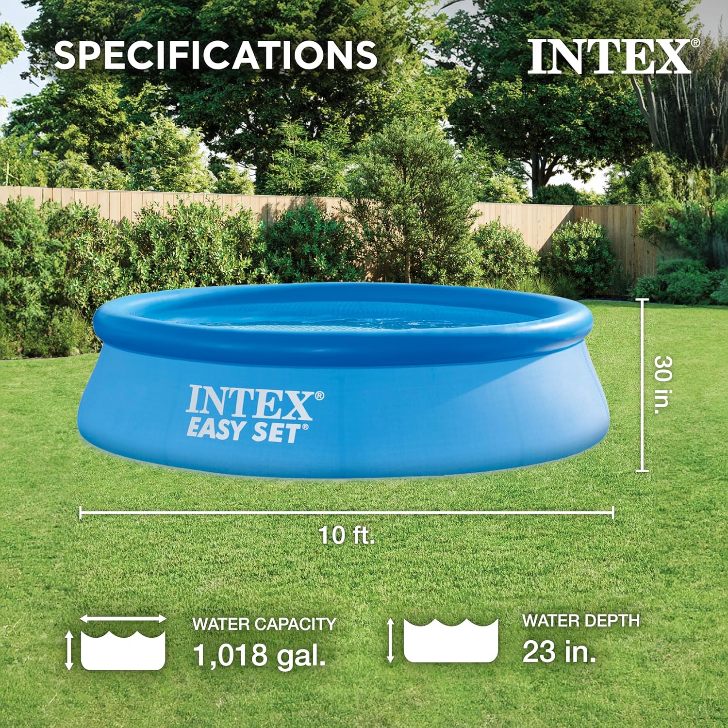 28167Eh Easy Set Inflatable Pool 15ft x 48in