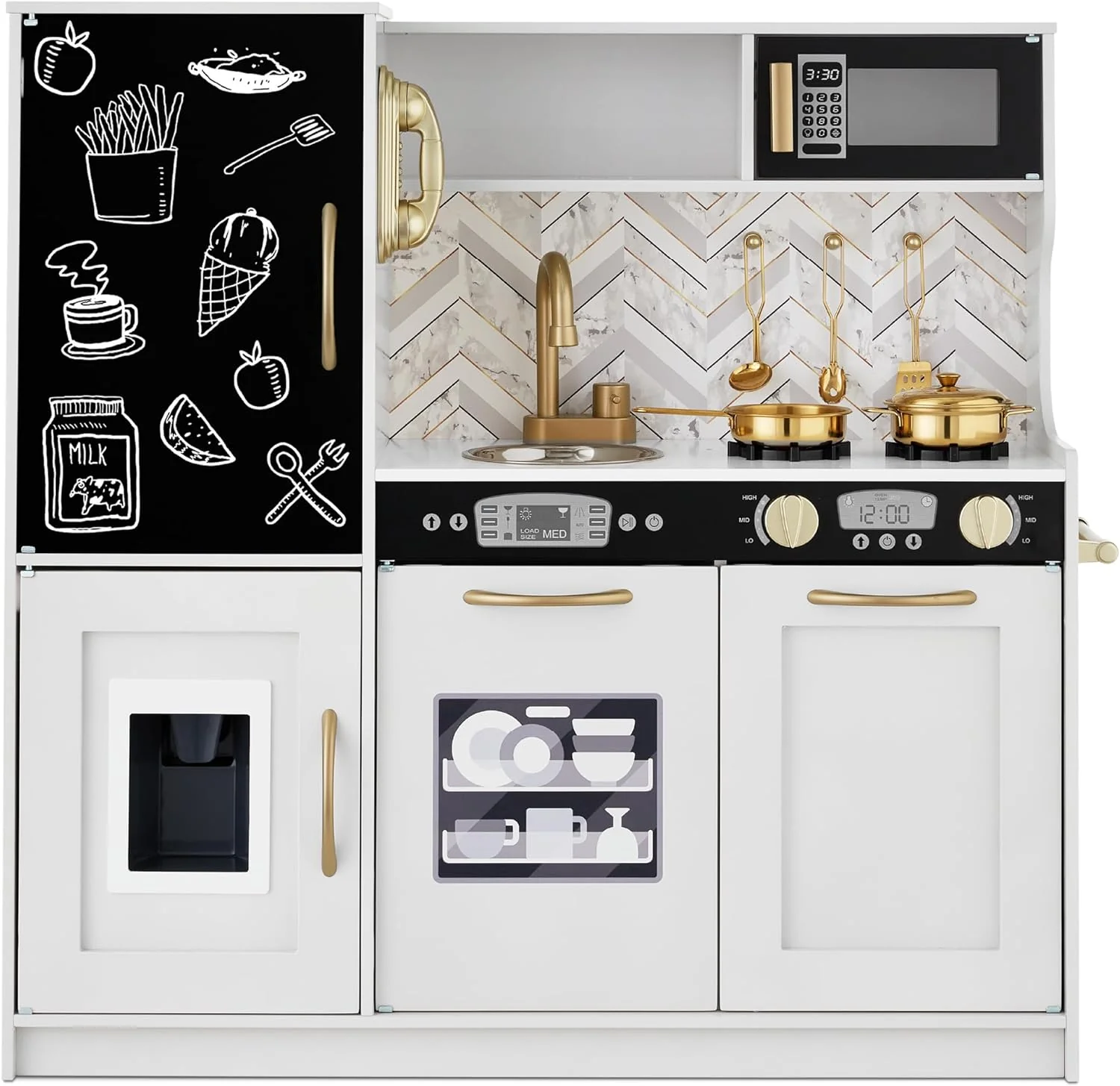 2025 Best Pretend Kitchen Wooden Toy Set for Kids