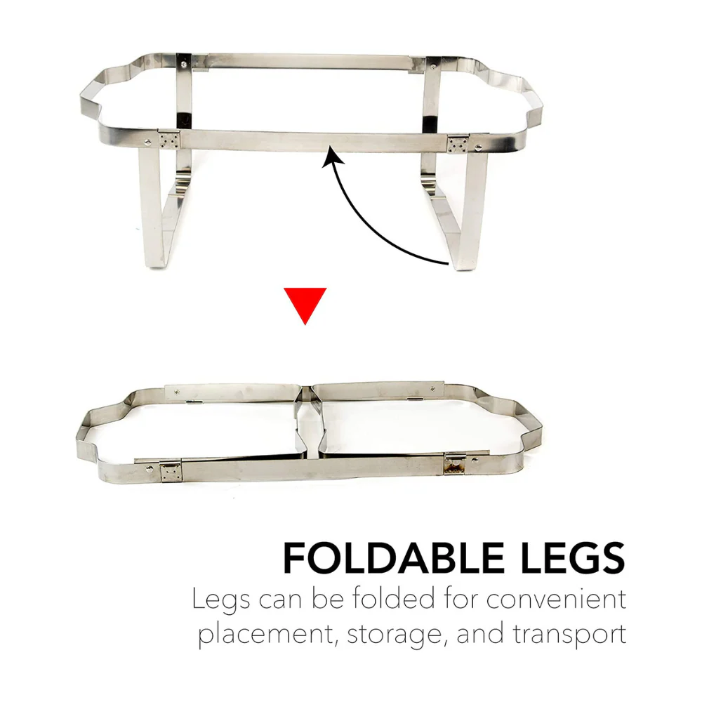 4 Pack 8 Quart Stainless Steel Chafing Dish