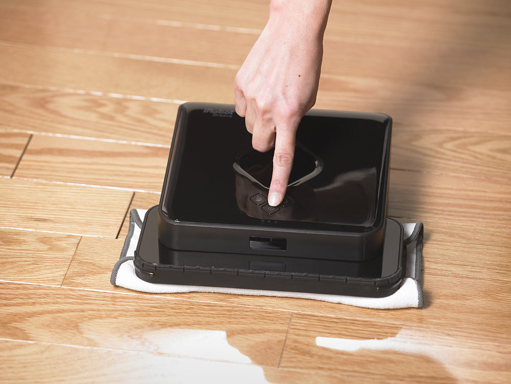 iRobot - Braava 380 Robot Mop - Black