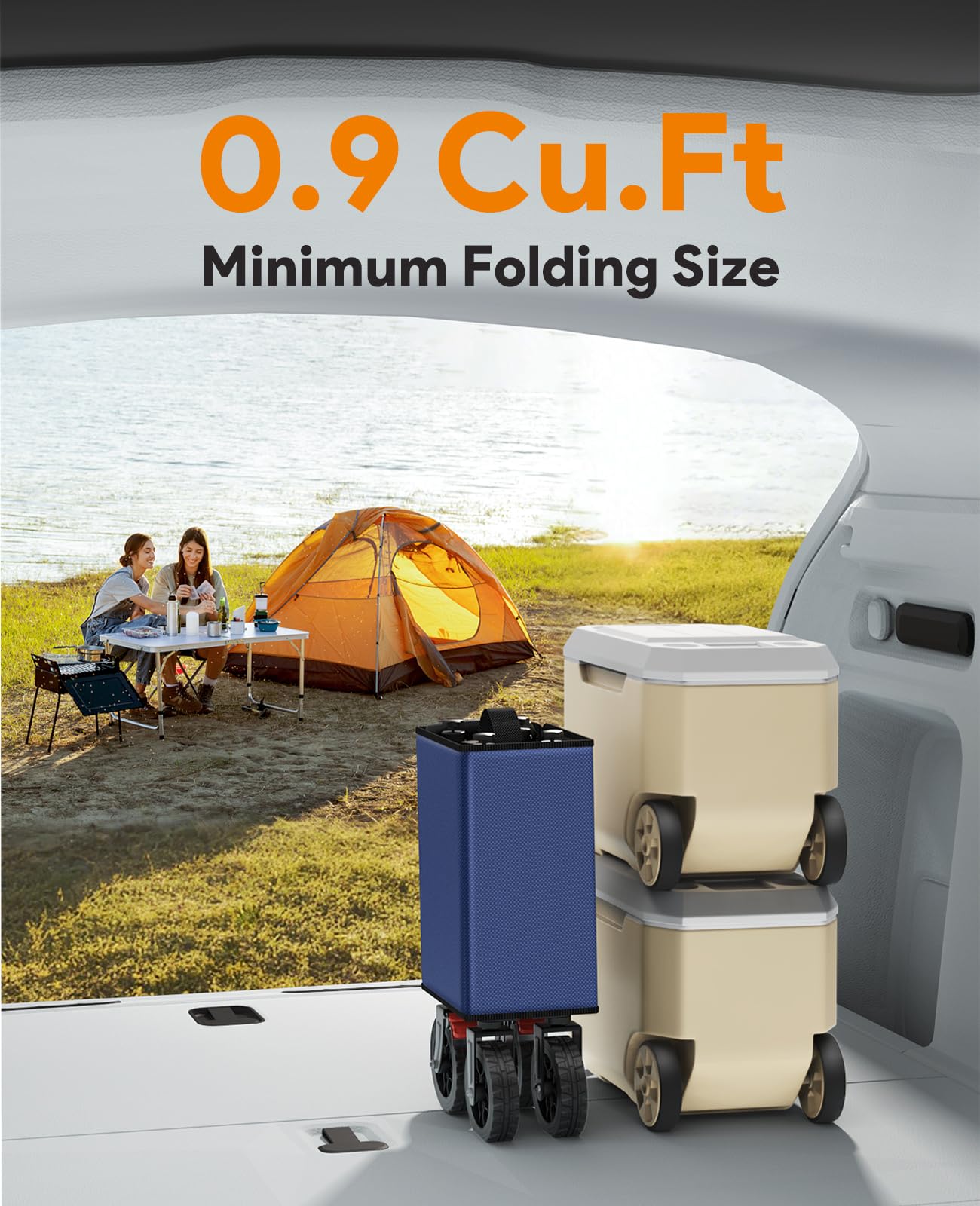 Raynesys Collapsible Foldable Wagon Cart 330lbs Capacity