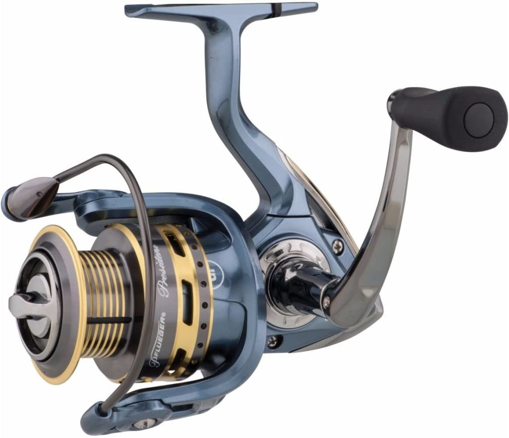 Pflueger President PRESSP20X Spinning Fishing Reel, Size 20, 7 Bearings, Graphite Body, Sealed Drag