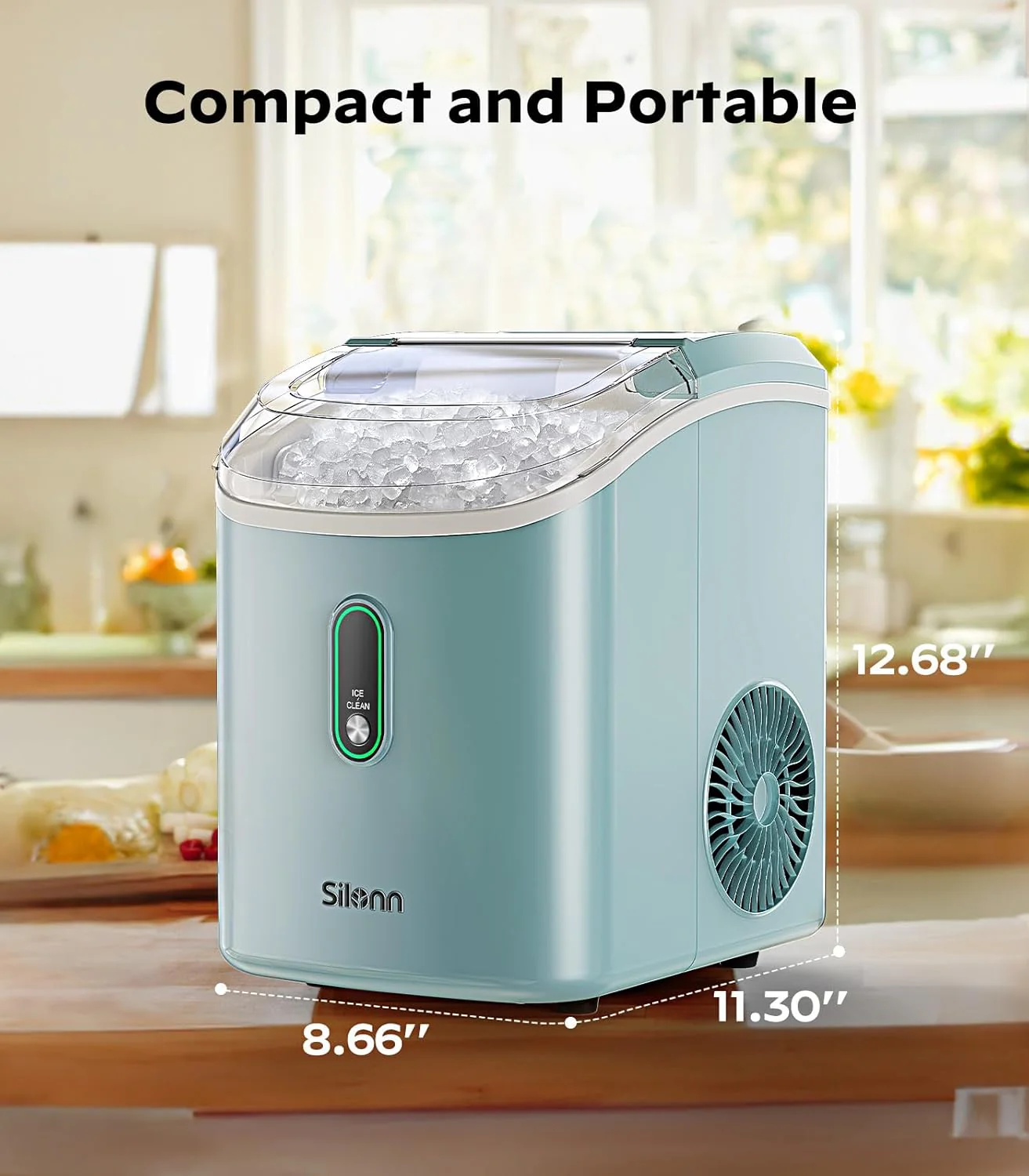 Ice Maker Countertop Silonn Chewable Pellet Ice Machine