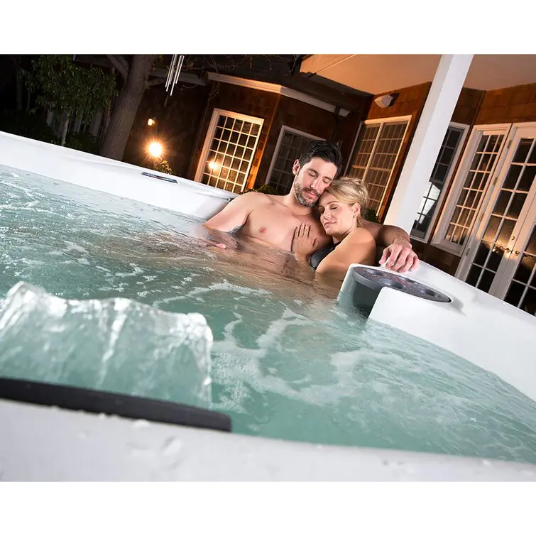 Lifesmart Spas 110 Volt 5 - Person 23 - Jet Rectangle Plug And Play Hot Tub with Ozonator in Espresso