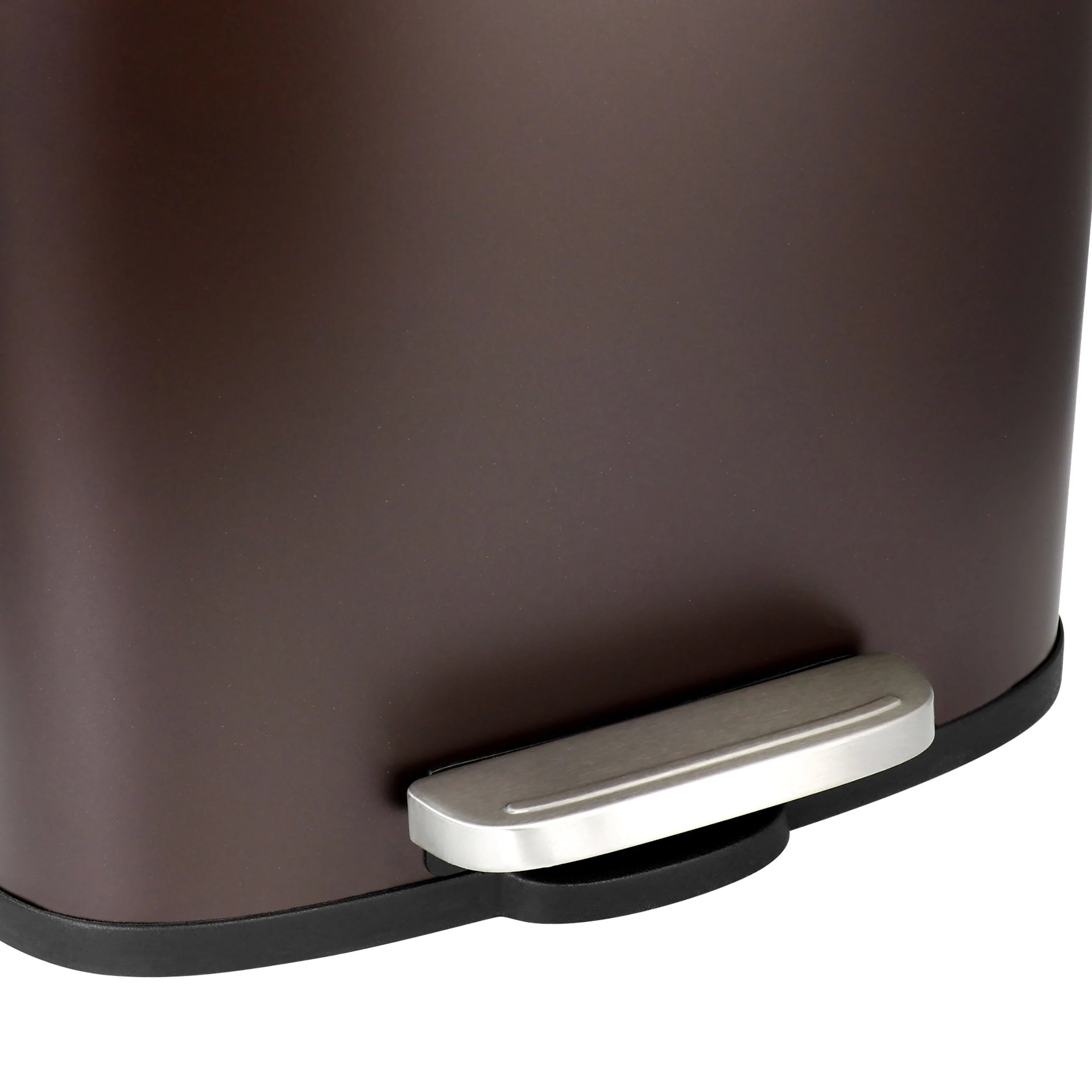 Elama 3 Piece Stainless Steel Trash Can