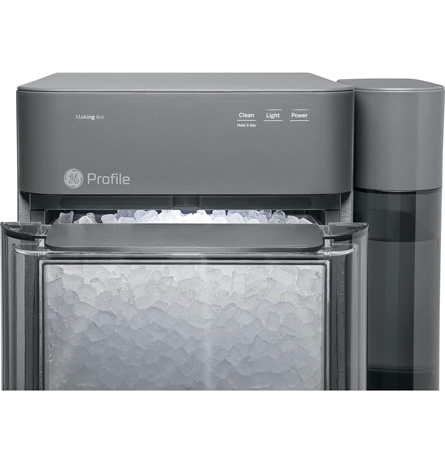 Profile Opal 2.0 | Countertop Nugget Ice Maker | Ice Machine with WiFi Connectivity | Smart Home Kitchen Essentials | Black Stainless