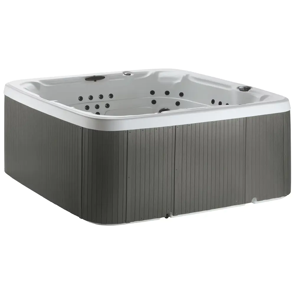 Lifesmart Spas LS700DX 230 Volt 7-Person 90-Jet Square Hot Tub with Ozonato