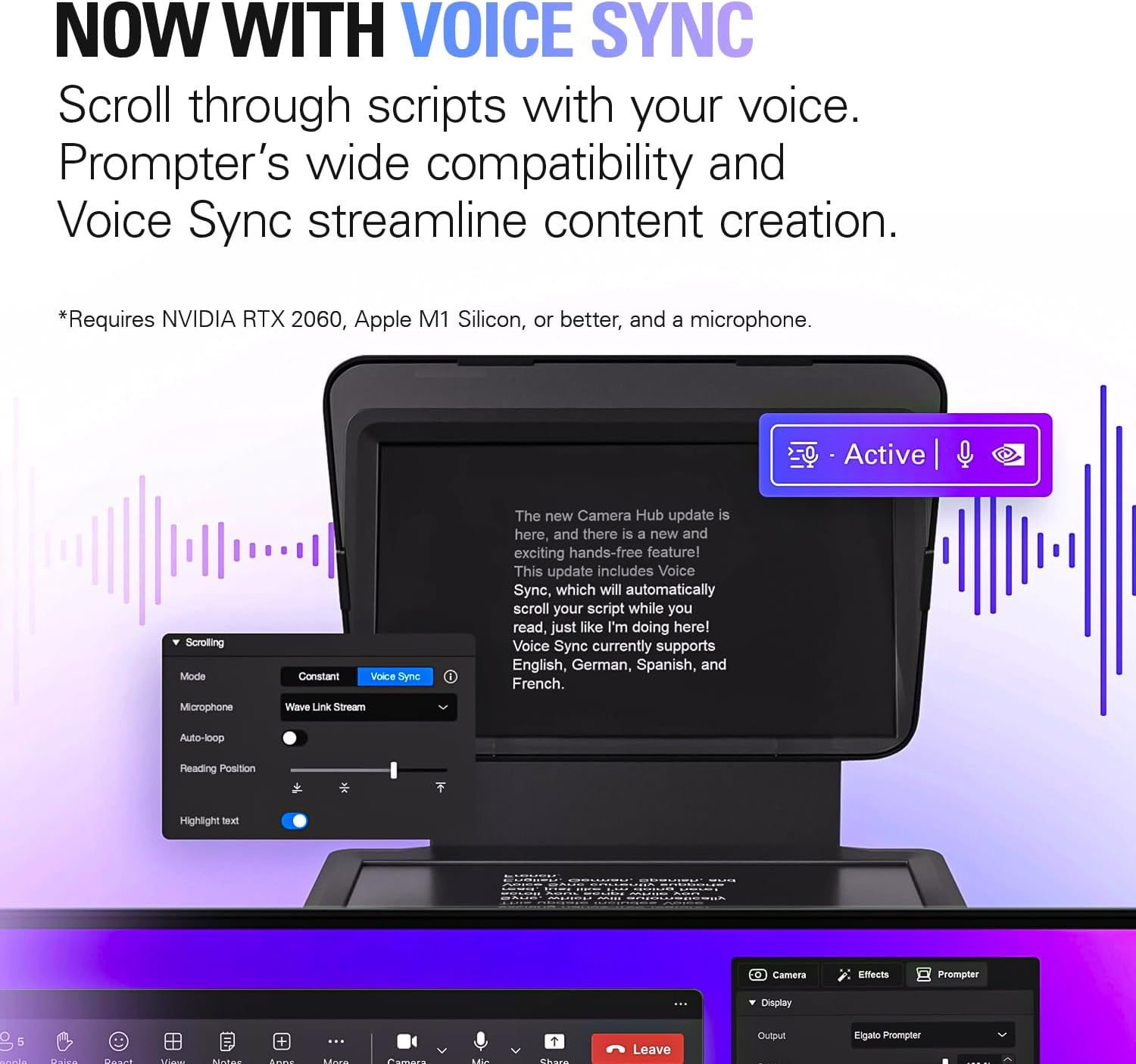 Prompter – Teleprompter with Built-In Screen
