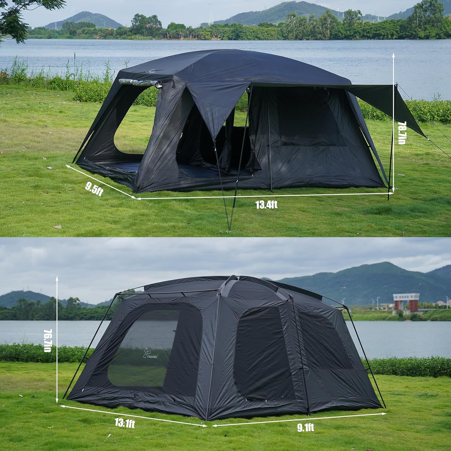 8 to 10 Person Camping Tent Large Waterproof Family Cabin Tent