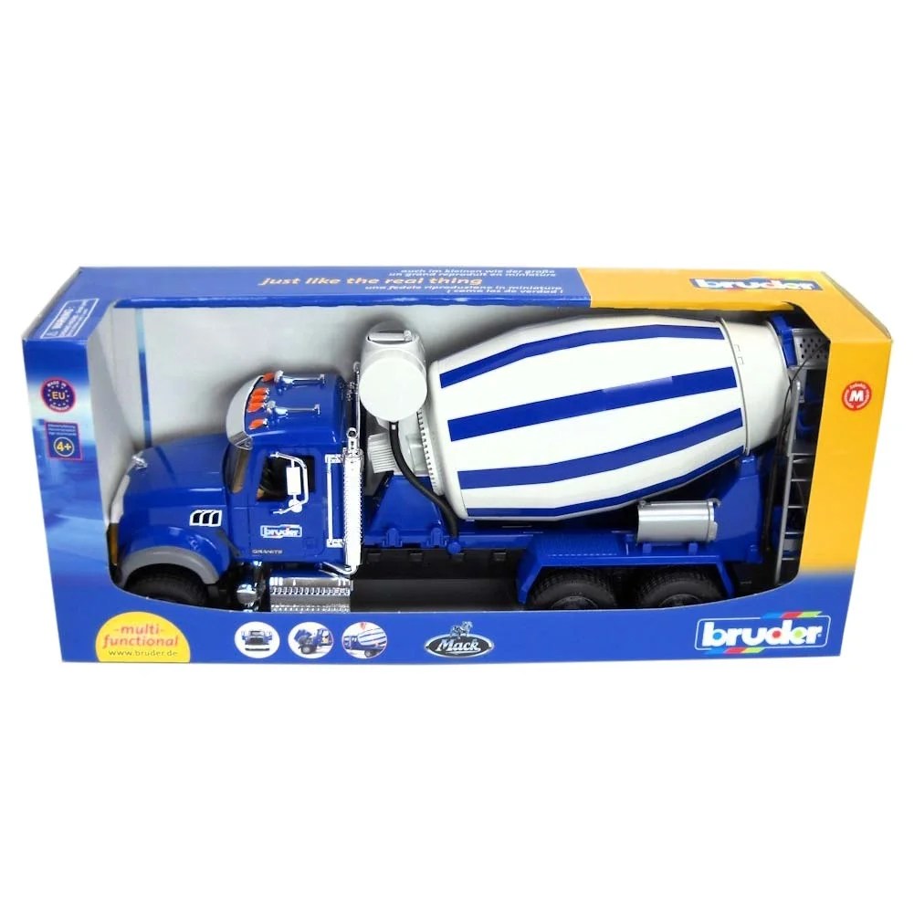 Bruder 02814 MACK Granite Cement Mixer