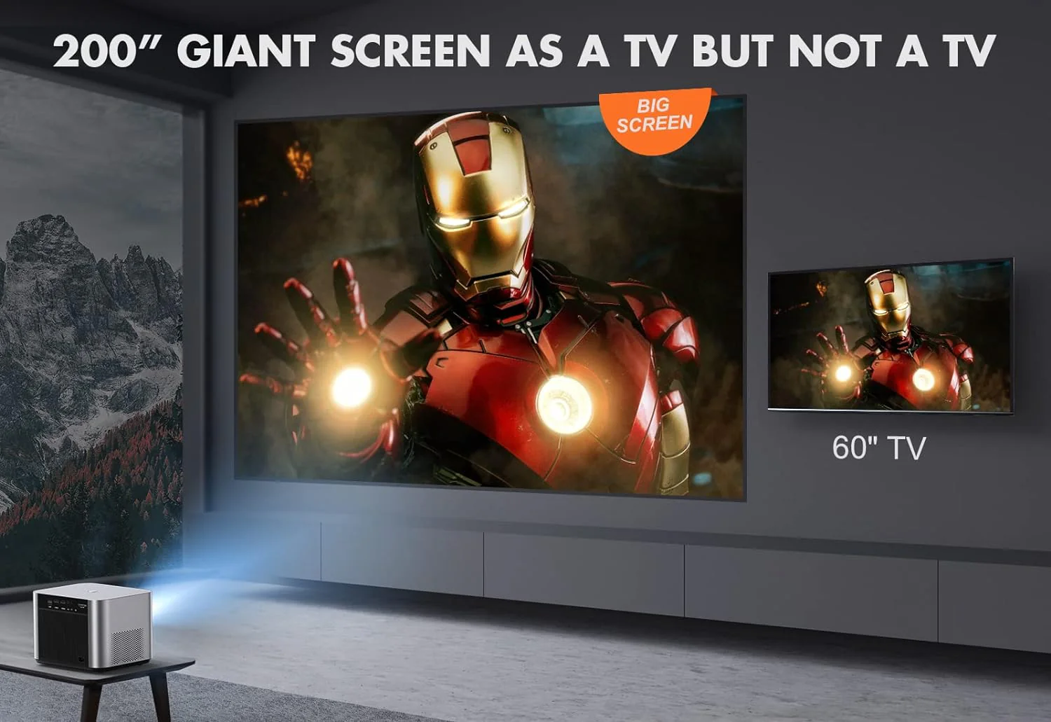 2025 800ANSI 5G WiFi Bluetooth Projector