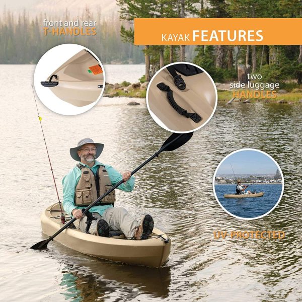 2025 Lifetime 90806 Tamarack Angler 100 Fishing Kayak C 2 Pack (Paddles Included)