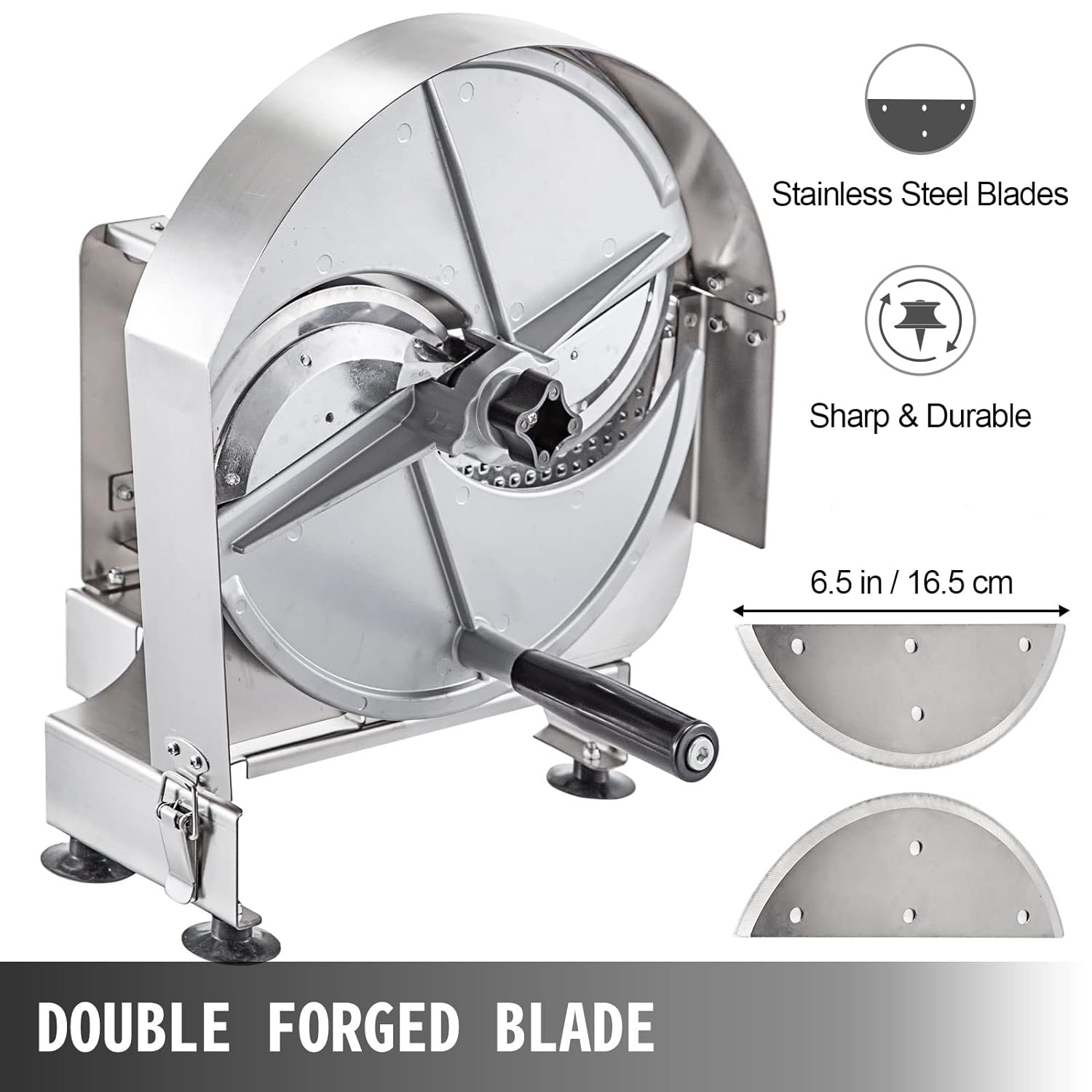 2025 Stainless Steel Commercial Vegetable Slicer, Adjustable 0.2-12mm Thickness, Manual Multifunctional Slicer for Fruits & Vegetables