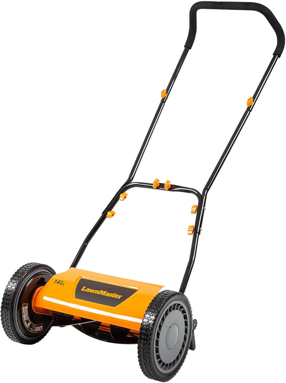 LawnMaster LMRM1801 Push Reel Lawn Mower 18-Inch 5-Blade