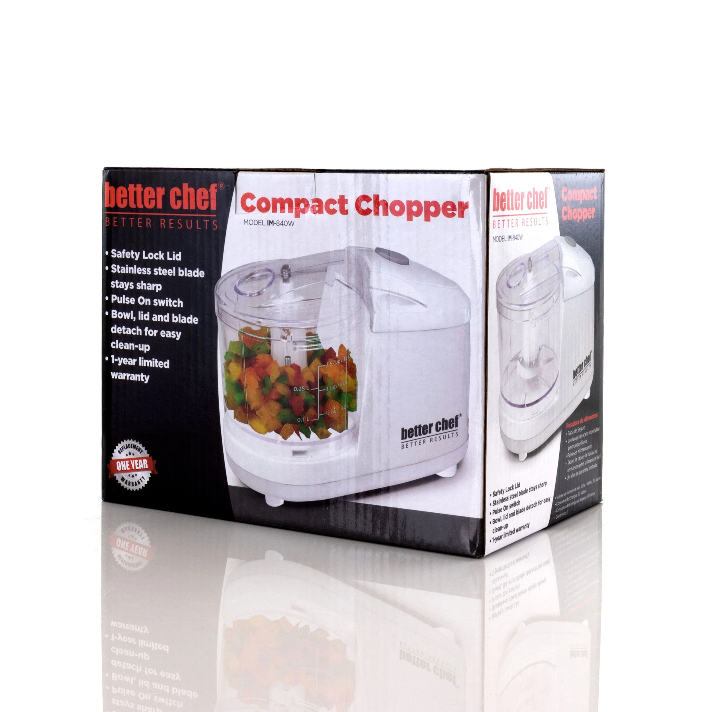 Better Chef 12 Ounce Compact Chopper in White