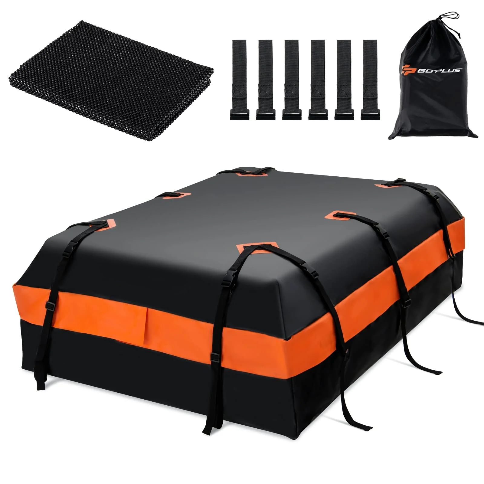 Car Rooftop Cargo Carrier Bag, 21 Cubic 100% Waterproof Soft Car Roof Bag for All Vehicles with/Without Rack