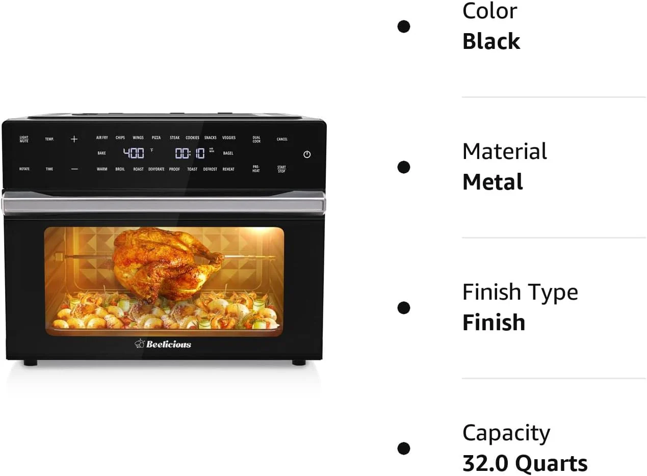 2025 Extra Large Air Fryer, 19-in-1 Air Fryer Oven Combo