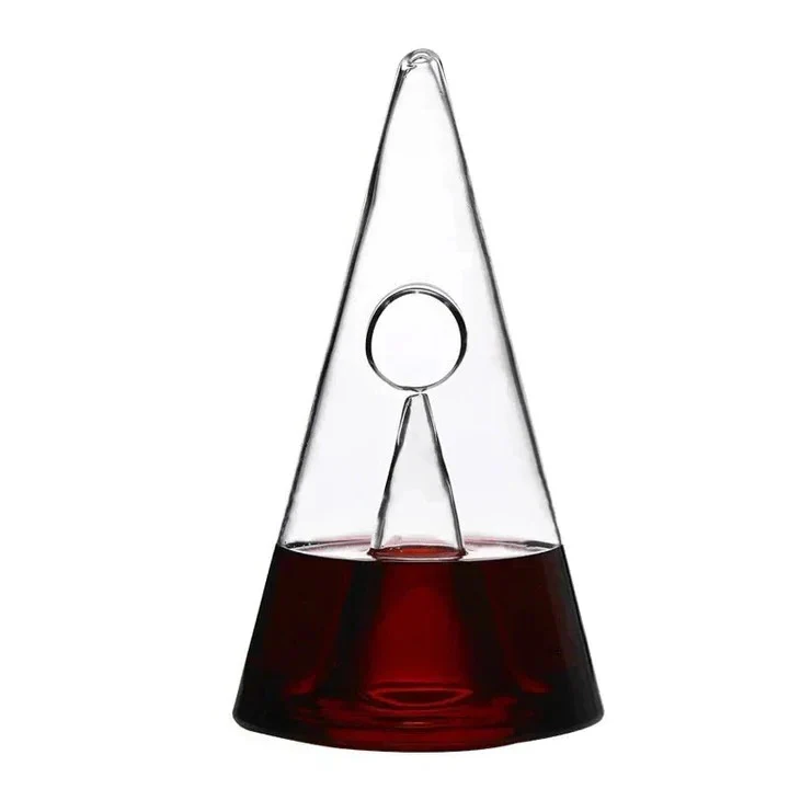 Double Pyramid Waterfall Decanter