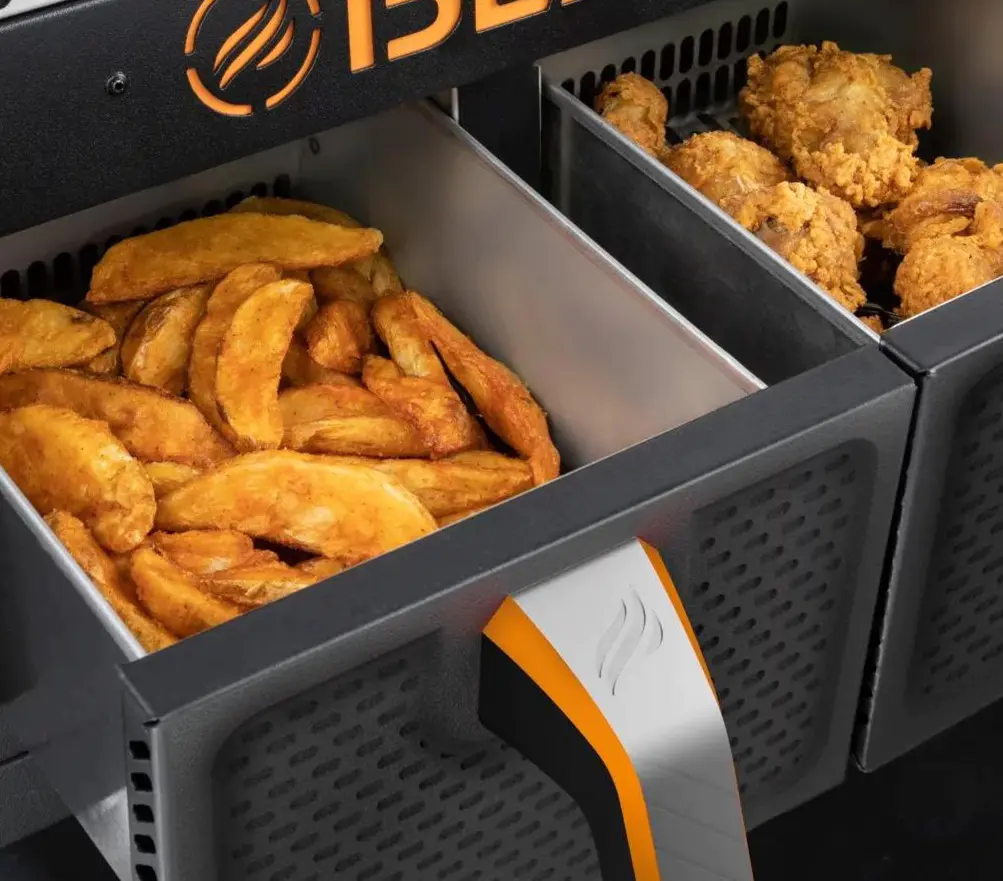 2025 Clearance Sale 2-Burner 28" Griddle with Electric Air Fryer and Hood