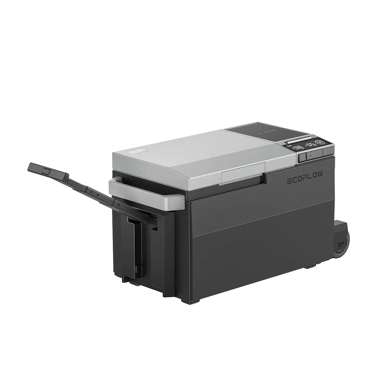 Car Refrigerator, 40 Qt(38L) Portable Refrigerator, Electric Cooler with Ice Maker, Dual Zone WIFI APP Control(-13℃~50℃), 12/24V DC/AC For Camping, Travel, Fishing, Outdoor, Truck