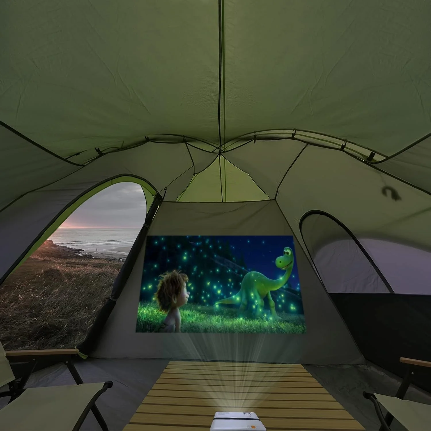 Camping Tent 10-Person-Family Tents, Parties, Music Festival Tent, Big, Easy Up, 5 Large Mesh Windows, Double Layer, 2 Room, Waterproof, Weather Resistant, 18ft x 9ft x78in