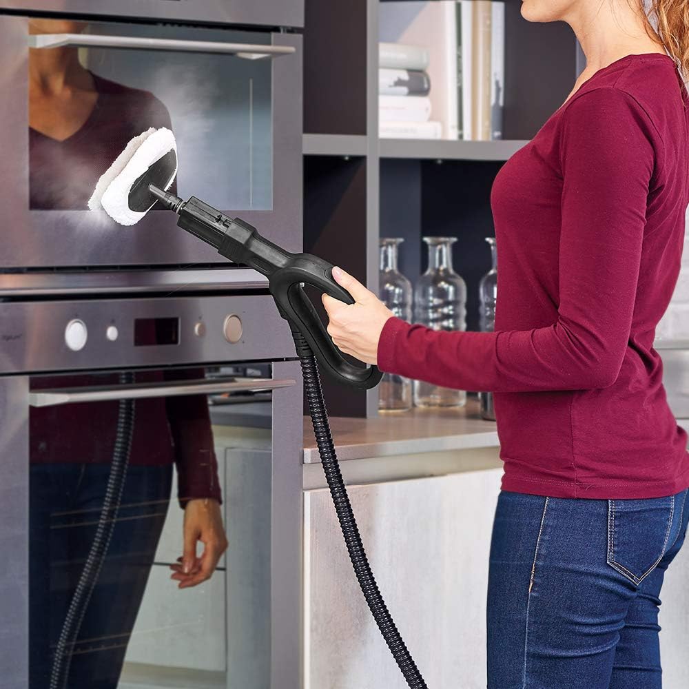 POLTI 8012628 Vaporetto   100 T Dampfreinigungsgert mit 4 Bar, ttet und beseitigt 99,99 Prozent Viren, Keime und Bakterien, Weiss/Türkis Metallic, Wassertankkapazitt 2 l, Dampfmenge 110 g/Min