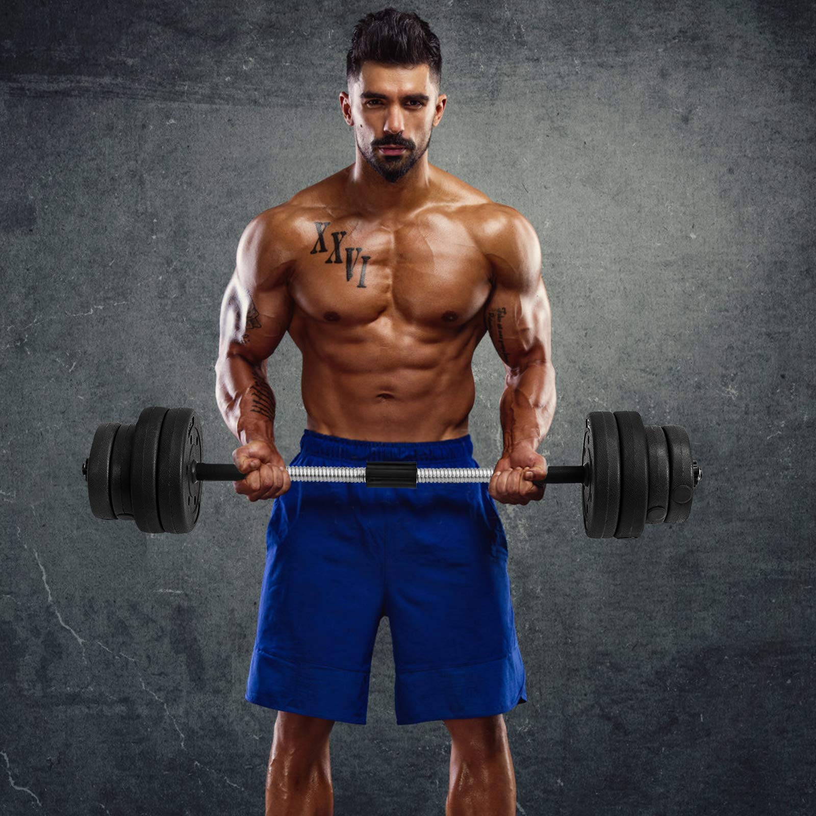 2025 Adjustable Dumbbell Barbell Weight Pair 66 lbs